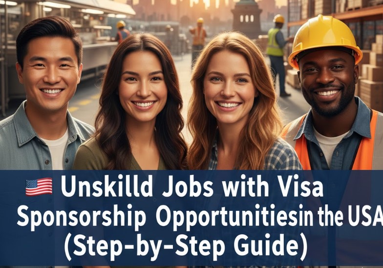 Unskilled Jobs with Visa Sponsorship Opportunities in the USA (Step-by-Step Guide)